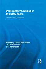 Participatory Learning in the Early Years: Research and Pedagogy