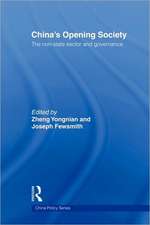 China's Opening Society: The Non-State Sector and Governance