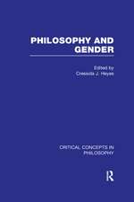 Philosophy and Gender