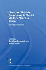 State and Society Responses to Social Welfare Needs in China: Serving the people