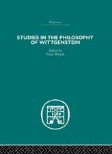 Studies in the Philosophy of Wittgenstein