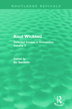 Knut Wicksell: Selected Essays in Economics, Volume 2