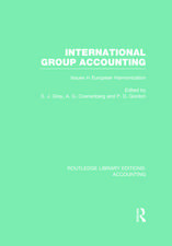 International Group Accounting (RLE Accounting): Issues in European Harmonization