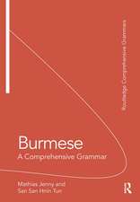 Burmese: A Comprehensive Grammar