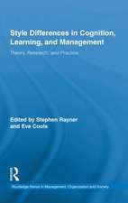 Style Differences in Cognition, Learning, and Management: Theory, Research, and Practice