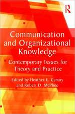 Communication and Organizational Knowledge