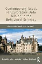 Contemporary Issues in Exploratory Data Mining in the Behavioral Sciences