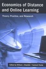 Economics of Distance and Online Learning: Theory, Practice and Research