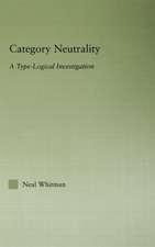 Category Neutrality: A Type-Logical Investigation