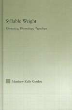 Syllable Weight: Phonetics, Phonology, Typology