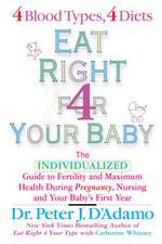 Eat Right for Your Baby: The Individulized Guide to Fertility and Maximum Heatlh During Pregnancy