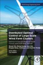 Distributed Optimal Control of Large-Scale Wind Farm Clusters