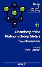 Chemistry of the Platinum Group Metals: Recent Developments