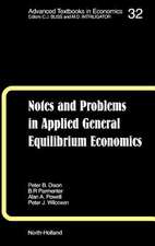 Notes and Problems in Applied General Equilibrium Economics