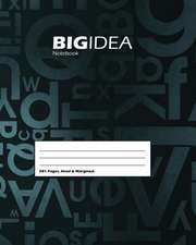 Big Idea School, Write-in, Composition, Large Size 8 x 10 In, Notebook (Dark Blue)