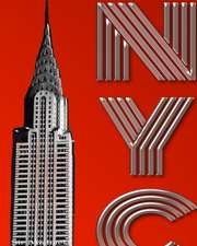 Iconic New York City Chrysler Building creative Writing Drawing Journal