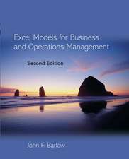 Excel Models for Business and Operations Management 2e