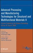 Advanced Processing and Manufacturing Technologies for Structural and Multifunctional Materials II, Volume 29, Issue 9