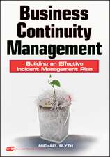 Business Continuity Management – Building an Effective Incident Management Plan +URL