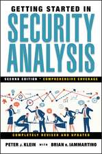 Getting Started in Security Analysis 2e