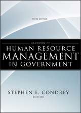 Handbook of Human Resource Management in Government 3e