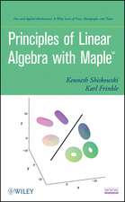 Principles of Linear Algebra with Maple