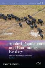 Applied Population and Community Ecology – The Case of Feral Pigs in Australia