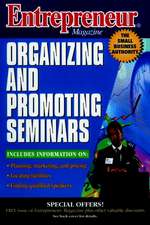 Entrepreneur Magazine – Organizing & Promoting Seminars