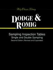 Sampling Inspection Tables – Single and Double Sampling 2e Rev and Exp