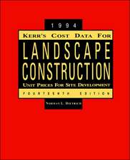 Kerr′s Cost Data Landscape Construction 1994, Four