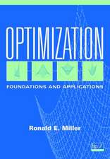 Optimization – Foundations and Applications