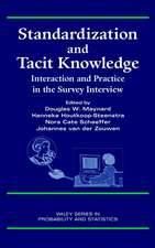 Standardization and Tacit Knowledge