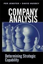 Company Analysis – Determining Strategic Capability