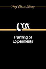 Planning of Experiments