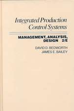 Integrated Production Control Systems: Management 2e (WSE)