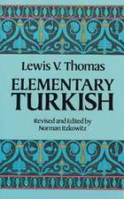 Thomas, L: Elementary Turkish