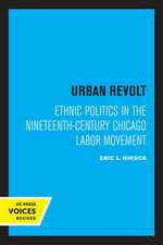 Urban Revolt – Ethnic Politics in the Nineteenth–Century Chicago Labor Movement