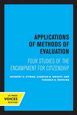 Applications of Methods of Evaluation – Four Studies of the Encampment for Citizenship