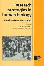 Research Strategies in Human Biology: Field and Survey Studies