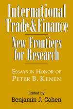 International Trade and Finance: New Frontiers for Research