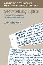 Storytelling Rights: The Uses of Oral and Written Texts by Urban Adolescents