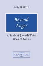 Beyond Anger: A Study of Juvenal's Third Book of Satires