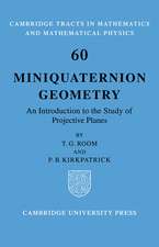 Miniquaternion Geometry: An Introduction to the Study of Projective Planes