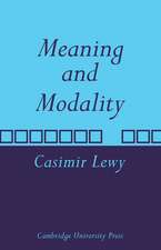 Meaning and Modality