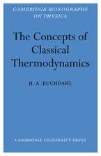 The Concepts of Classical Thermodynamics