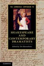 The Cambridge Companion to Shakespeare and Contemporary Dramatists