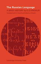 The Russian Language: A Brief History