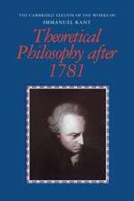 Theoretical Philosophy after 1781