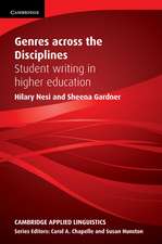 Genres across the Disciplines: Student Writing in Higher Education