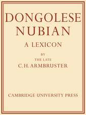 Dongolese Nubian: A Lexicon